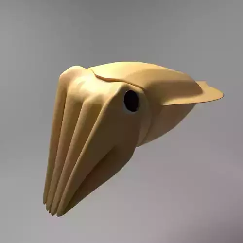 Cute Cuttlefish Doge 3D print model