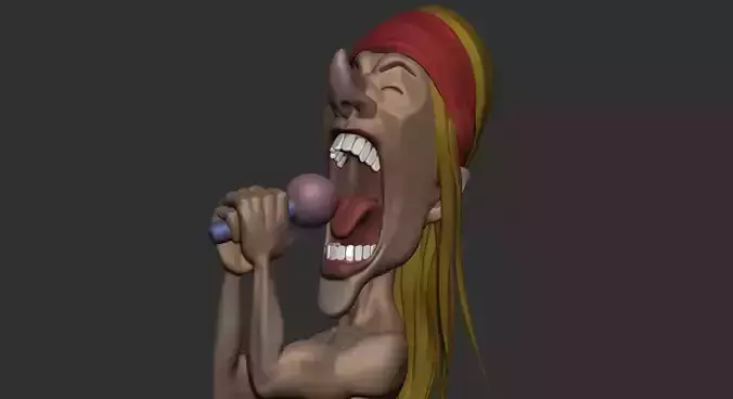 Axl Rose 3D print model