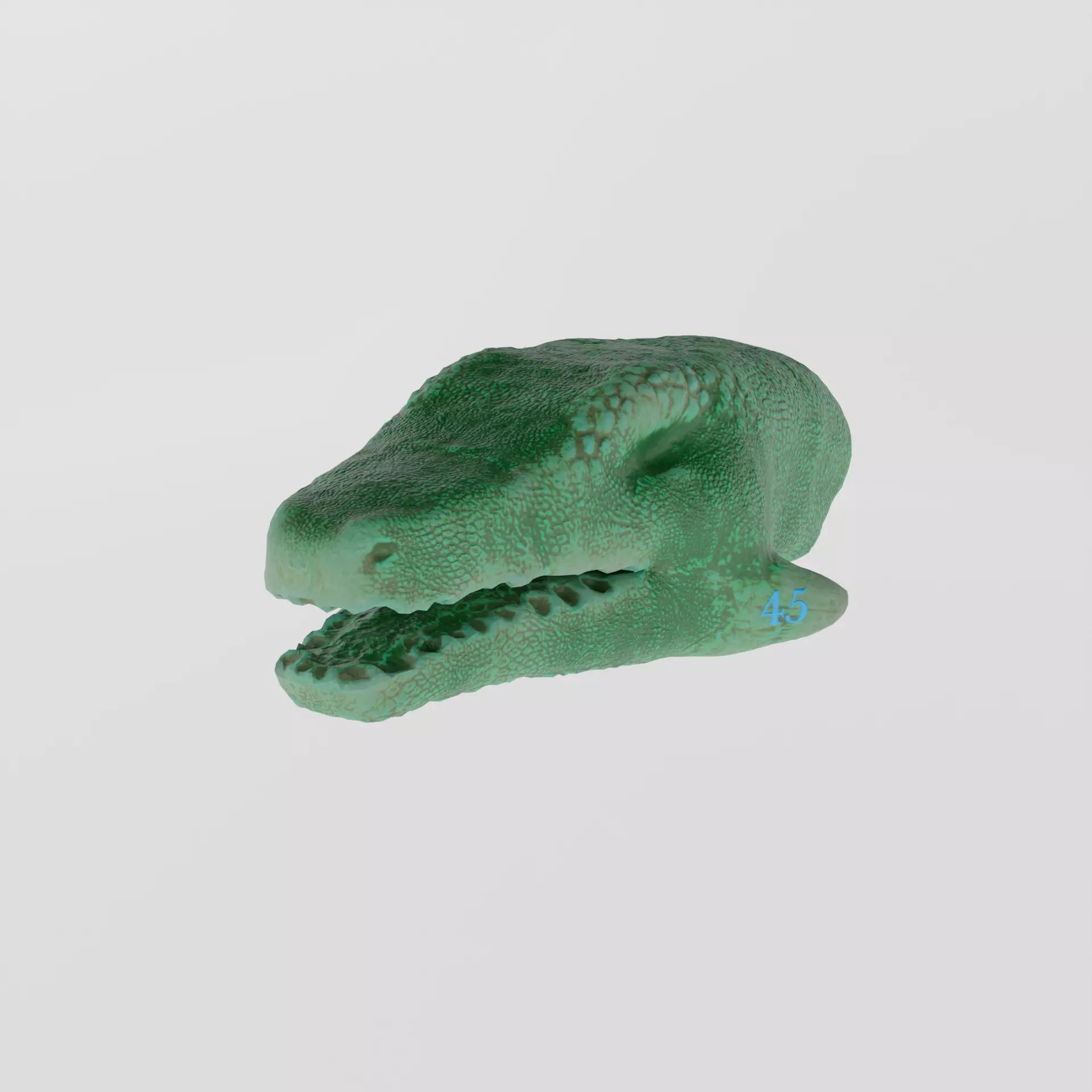 Dragon Head Baked Free low-poly 3D model