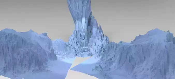 Fantasy Cliffs Ancient caves Kitbash 1