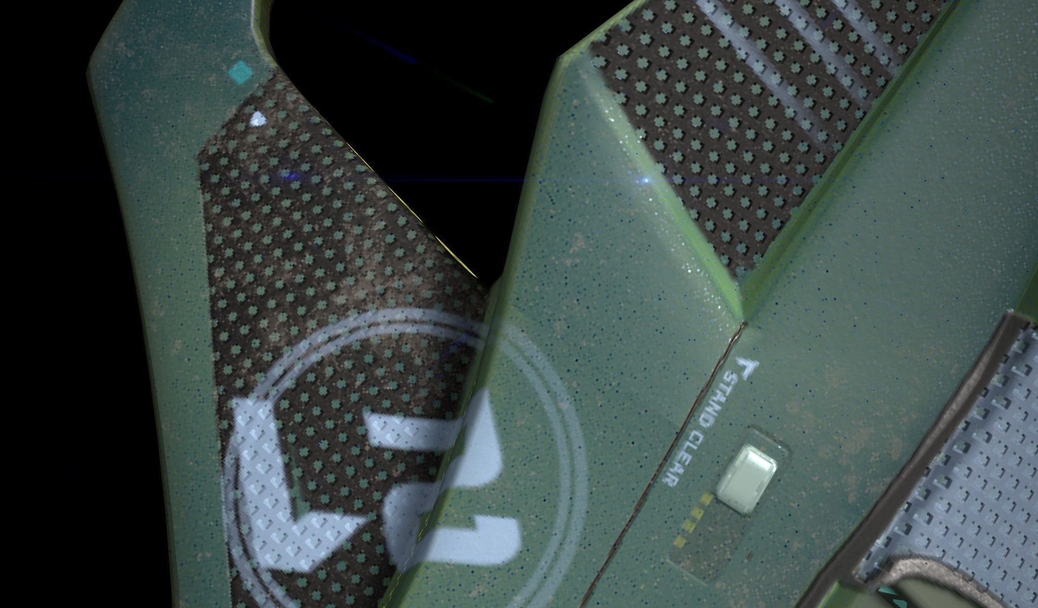 Spaceship halo weapon Low-poly 3D model_4