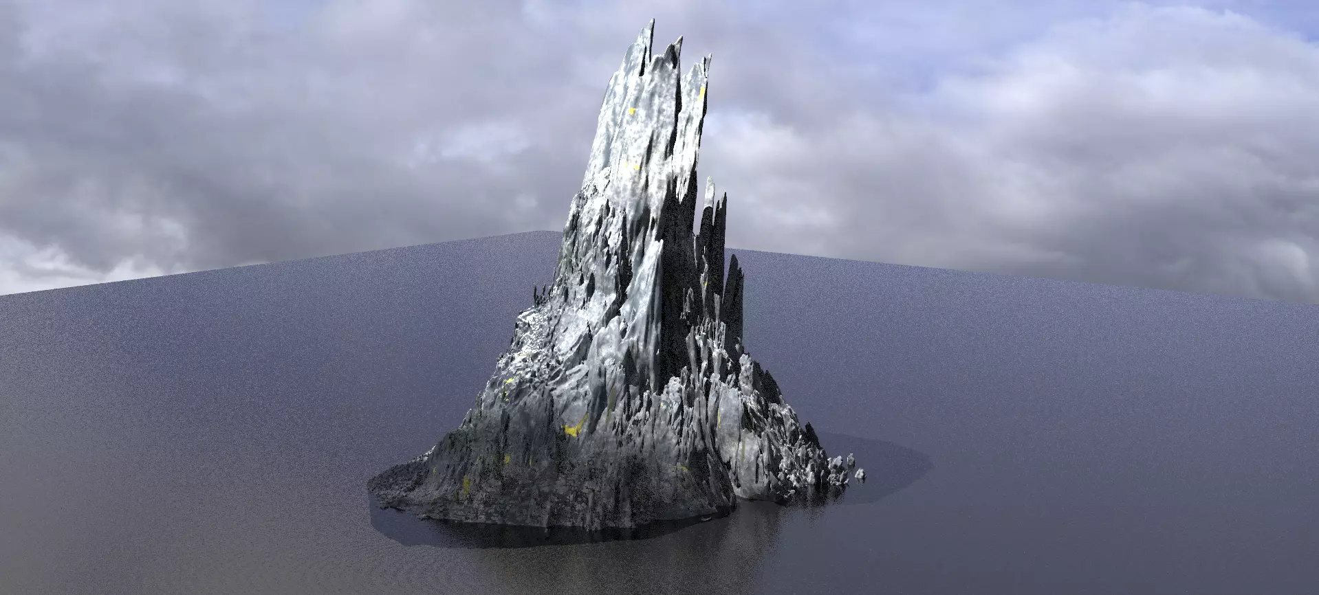 Sharp Mountain range 1 3D model