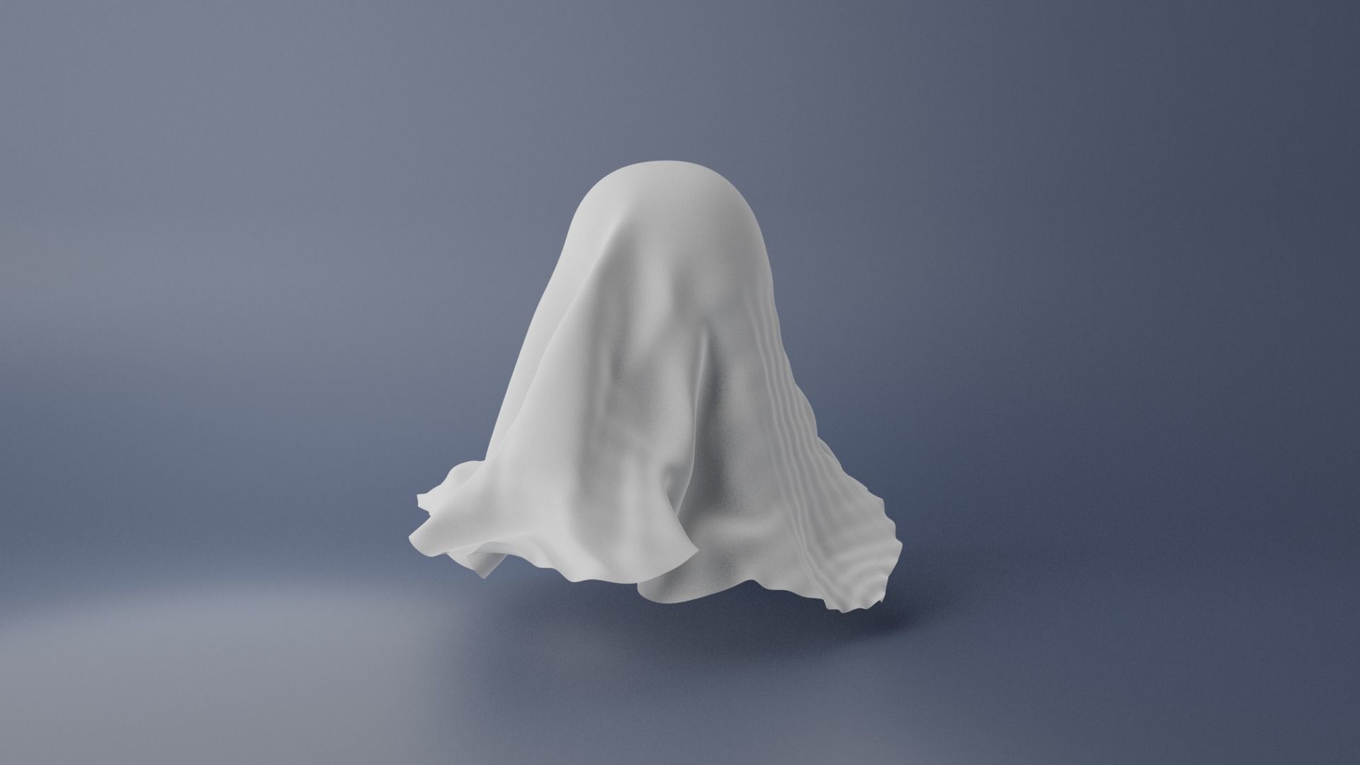 Cartoon Ghost 3D model_7
