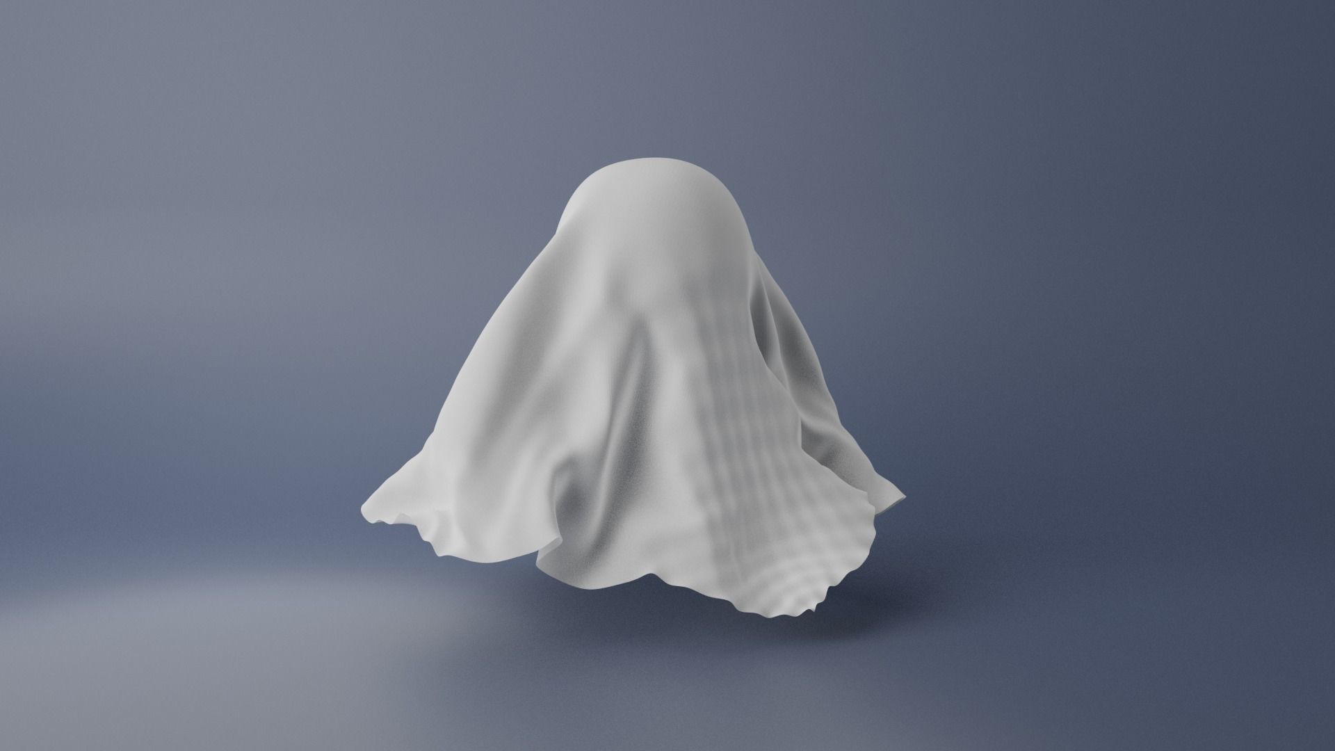 Cartoon Ghost 3D model_6