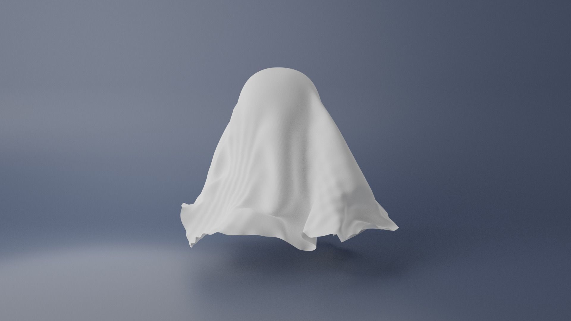 Cartoon Ghost 3D model_5