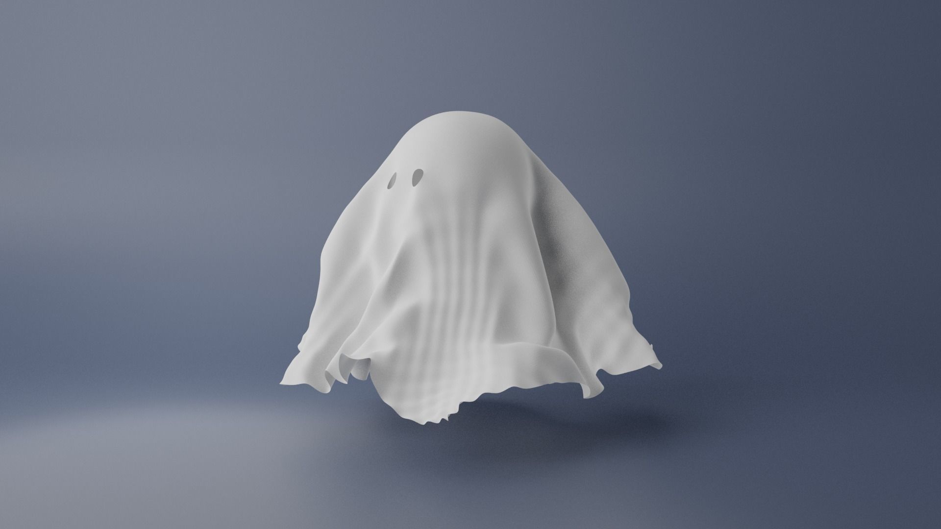 Cartoon Ghost 3D model_8