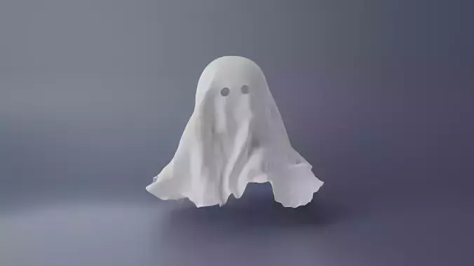 Cartoon Ghost 3D model