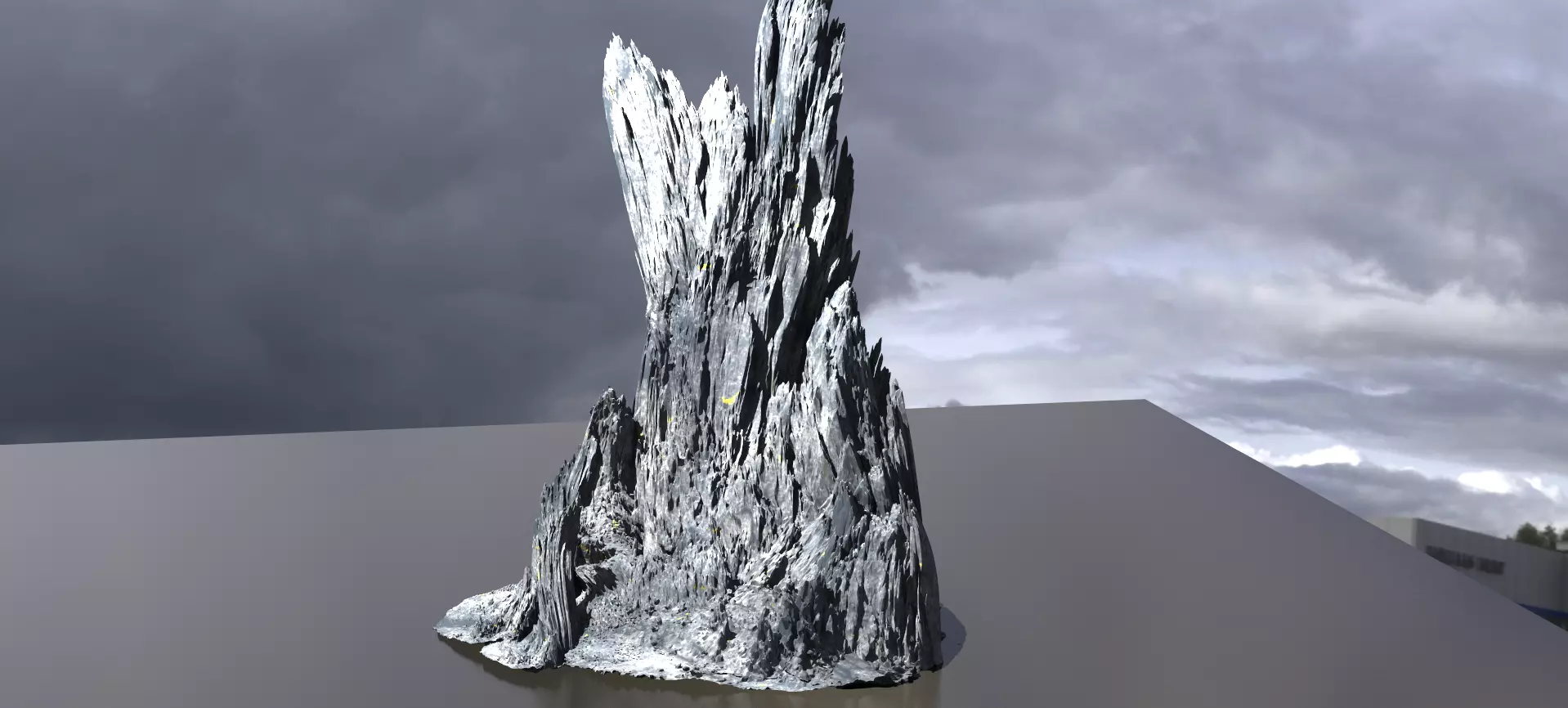 Sharp Mountain range 2 3D model