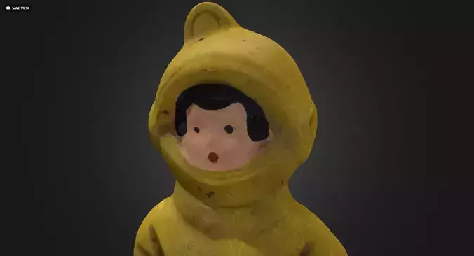 Old USSR Soviet Rubber Toy Astronaut