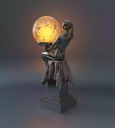 Lamp in art deco style