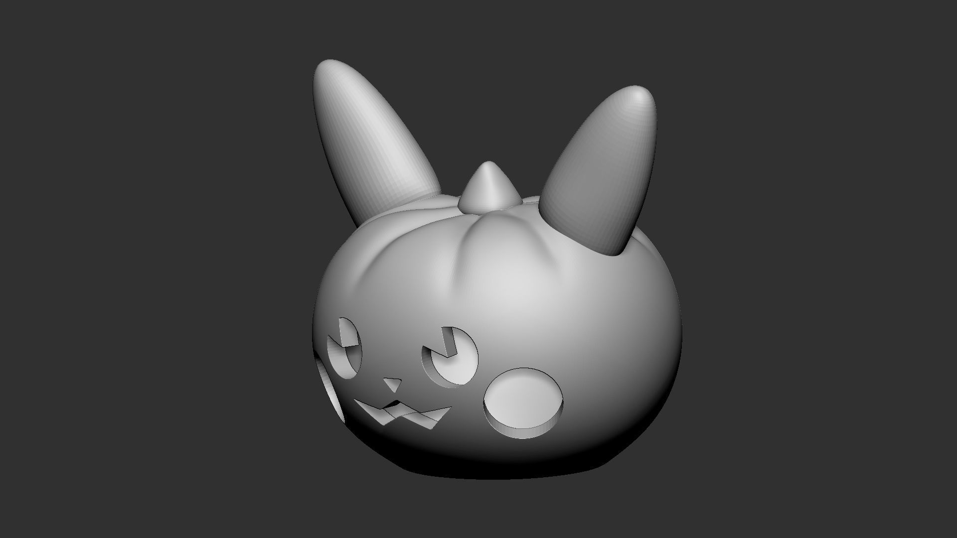 Pikachu Pumpkin - 3D Print Model 3D print model_11