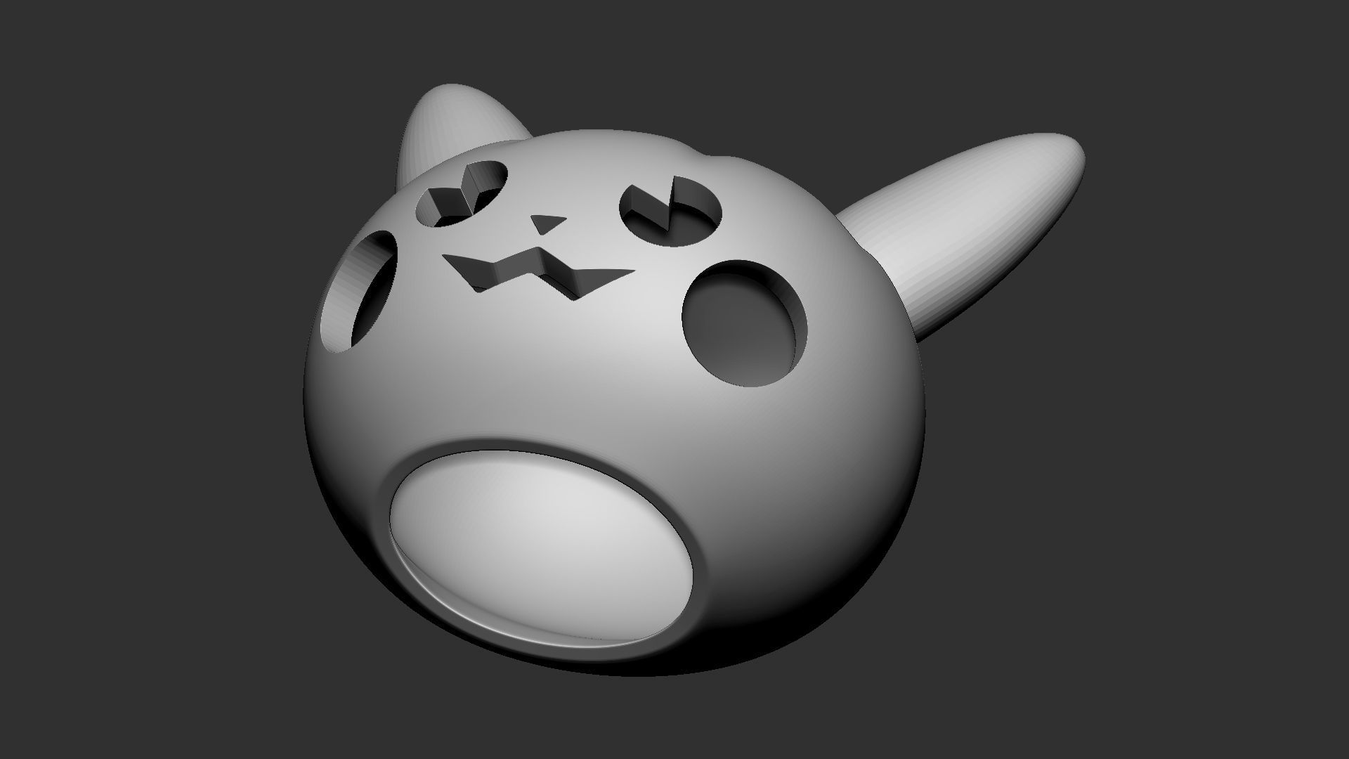 Pikachu Pumpkin - 3D Print Model 3D print model_16
