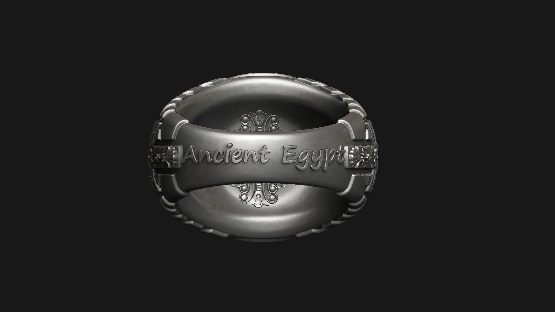 ANUBIS and ANKH SYMBOL - RING FOR 3DPRINTING 3D print model_10