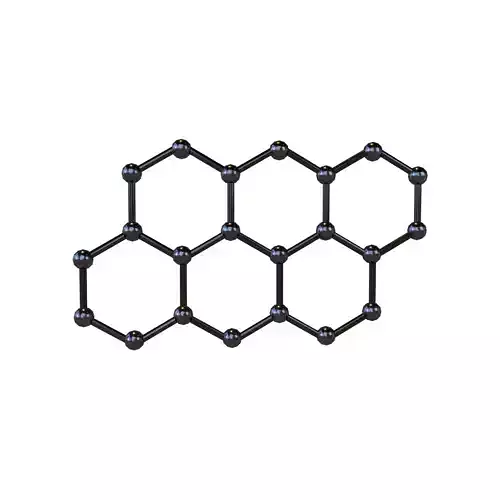 Graphene v1 006 Low-poly 3D model