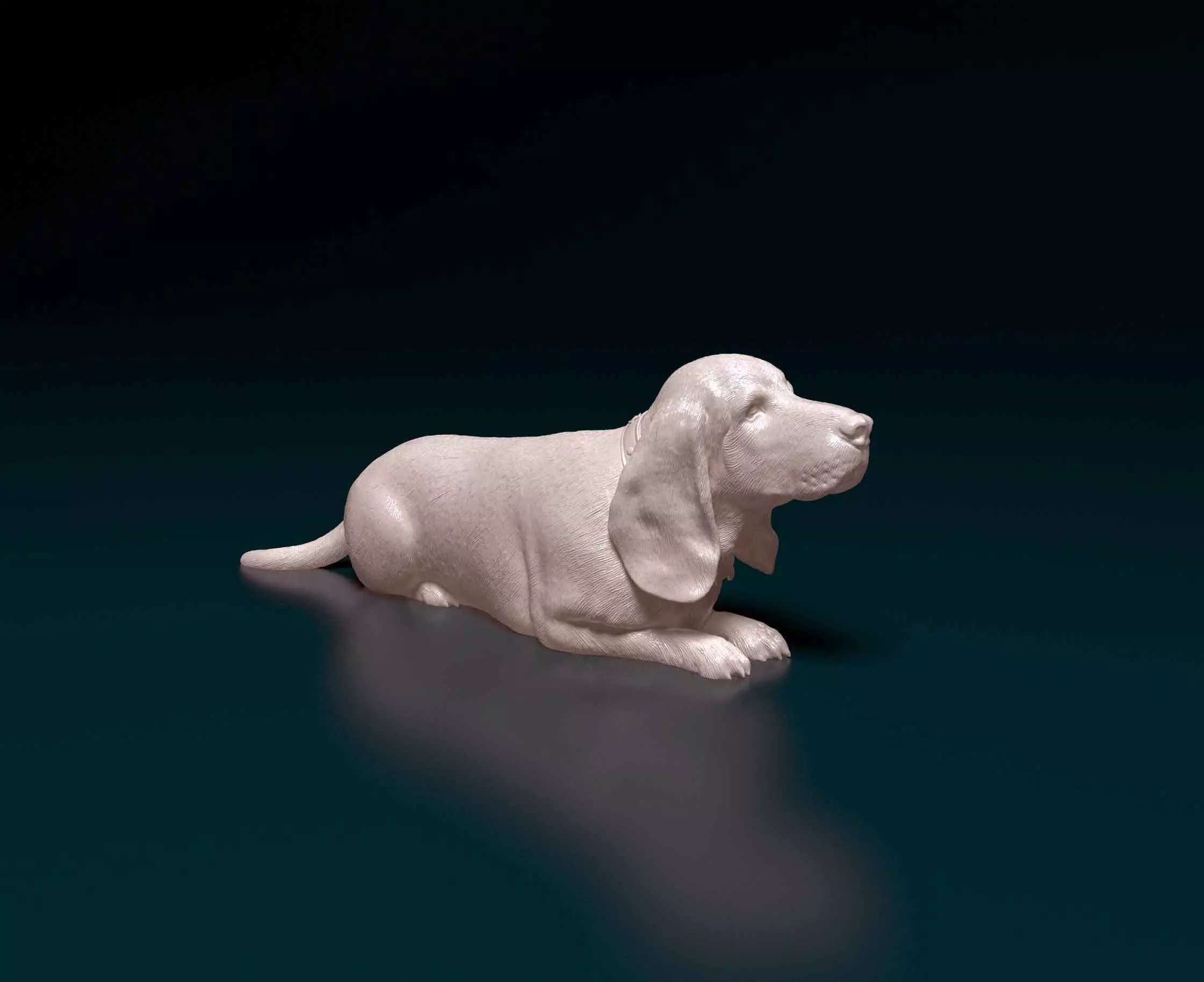 Basset Hound 3D print model_0
