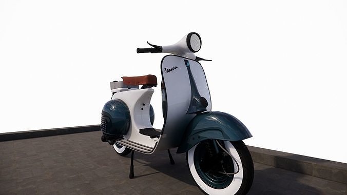 Vespa VNB 125 3D model Low-poly 3D model