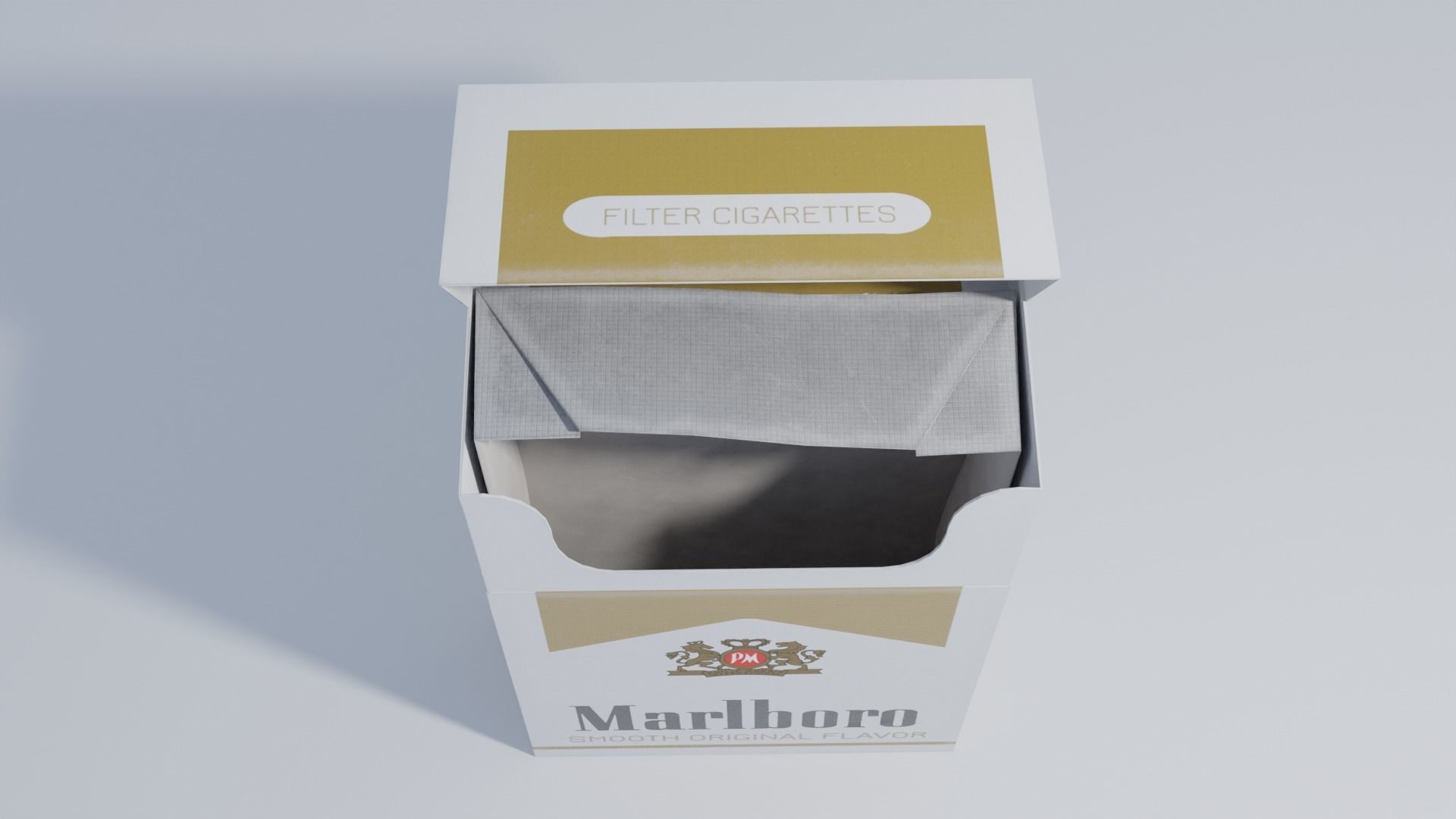 Marlboro Cigarette Box 2 Versions 4K Low-poly 3D model_10