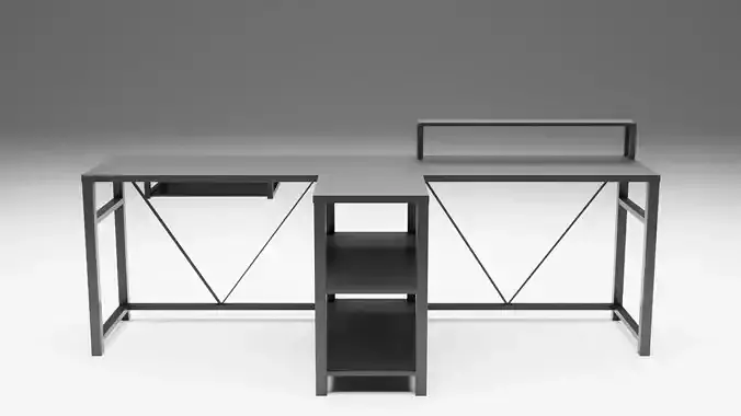 Modern Desk 2 Person version