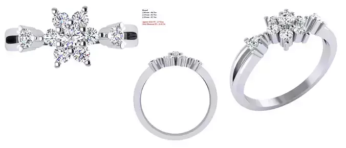 Solitaire Wedding Engagement Women Ring