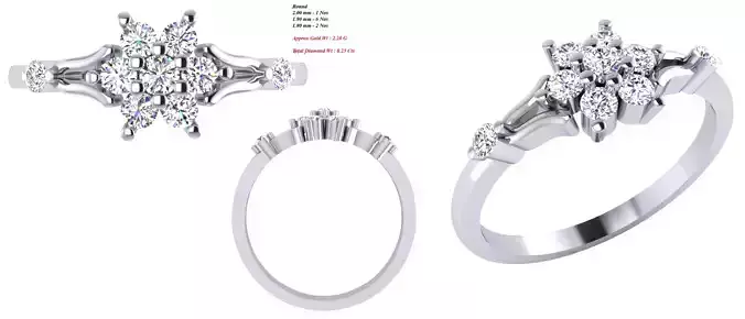 Solitaire Wedding Engagement Women Ring