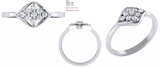 Solitaire Wedding Engagement Women Ring