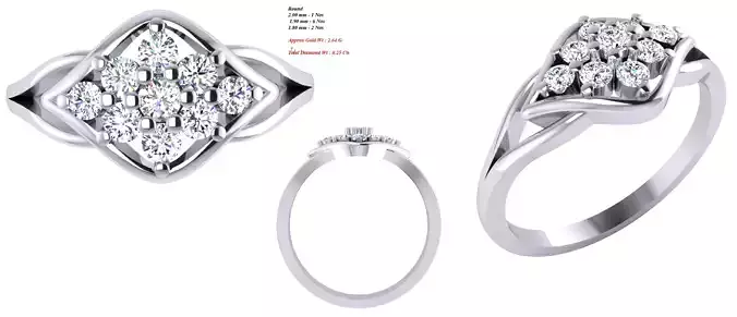 Solitaire Wedding Engagement Women Ring