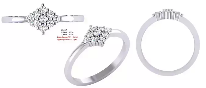 Solitaire Wedding Engagement Women Ring