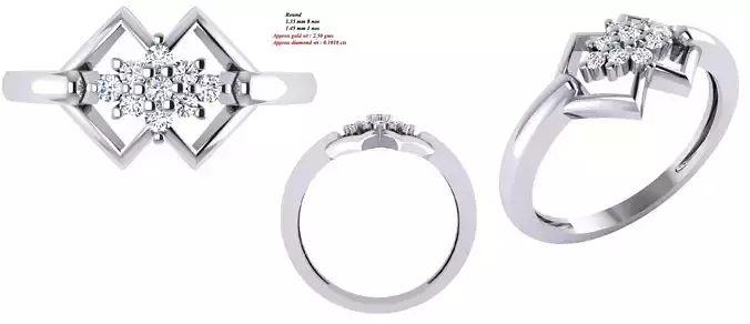 Solitaire Wedding Engagement Women Ring