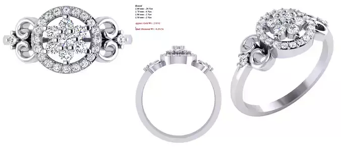 Solitaire Wedding Engagement Women Ring