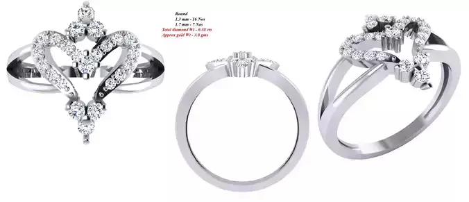 Solitaire Wedding Engagement Women Ring