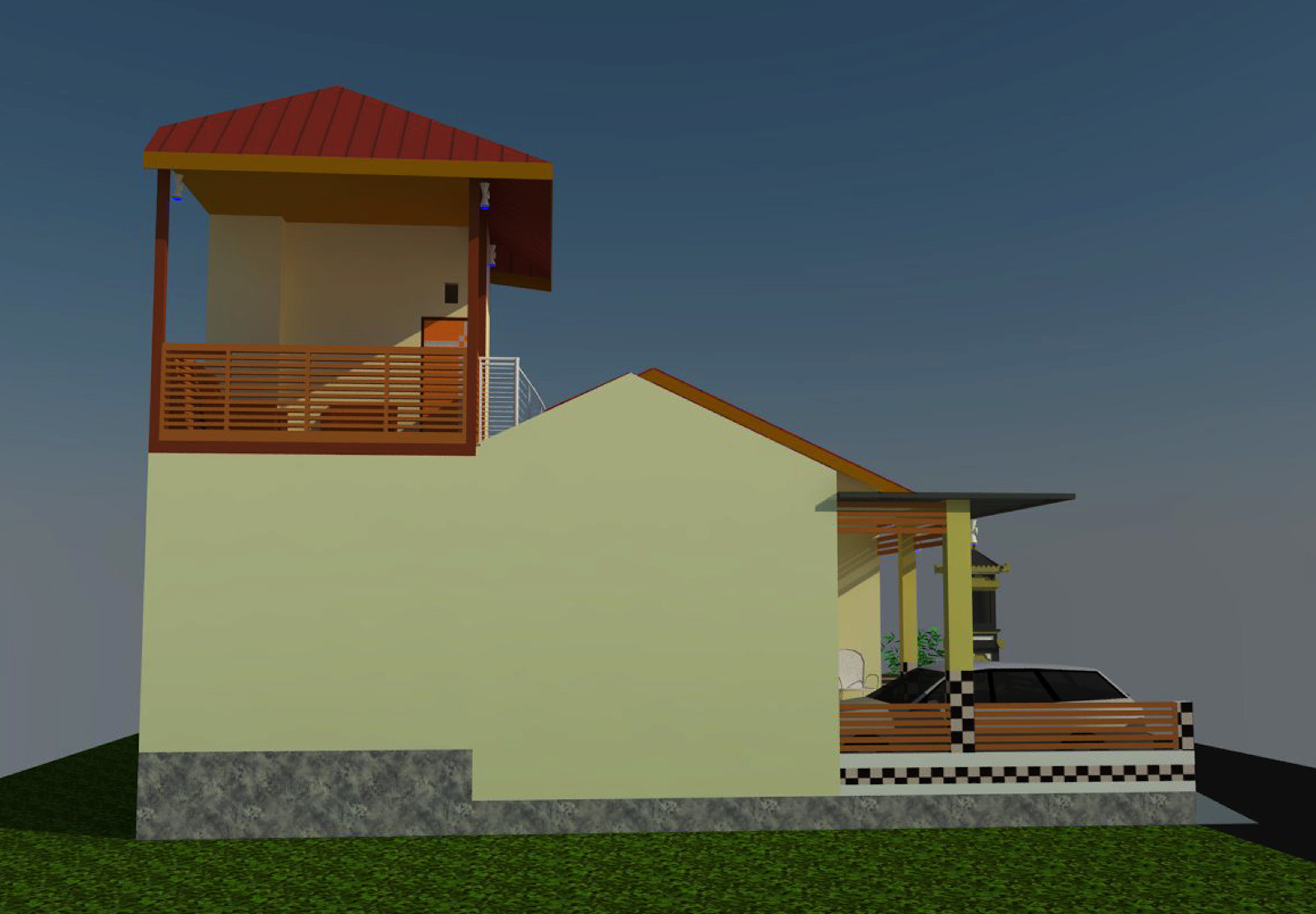 balines moderen house 3D print model_4