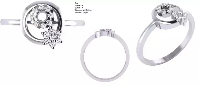 Solitaire Wedding Engagement Women Ring