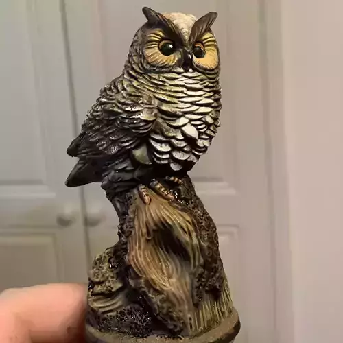 Owl 3D Model statue