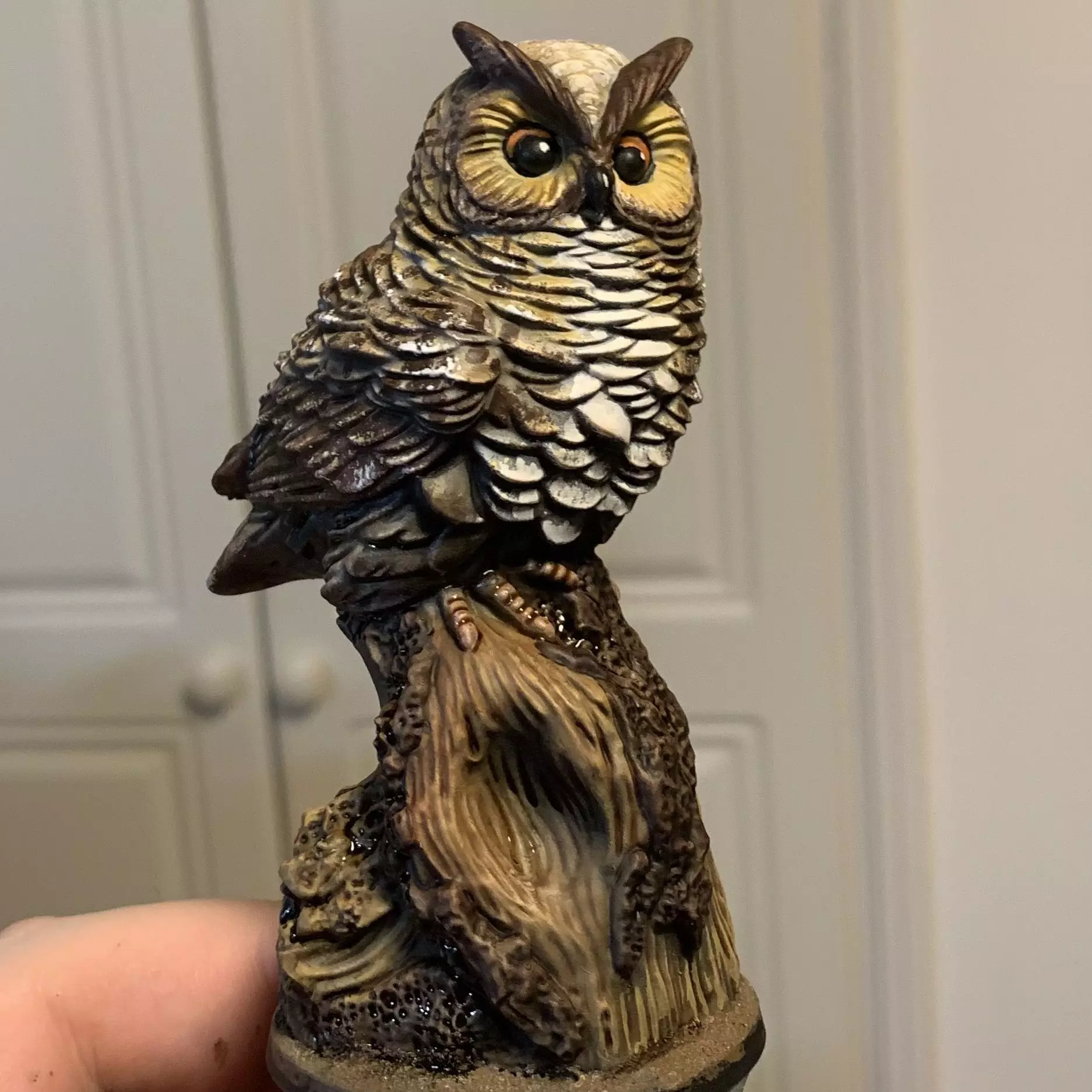 Owl 3D Model statue 3D print model_0