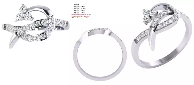 Solitaire Wedding Engagement Women Ring