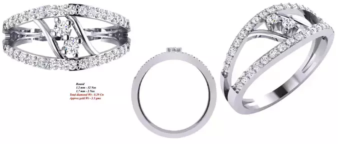 Solitaire Wedding Engagement Women Ring