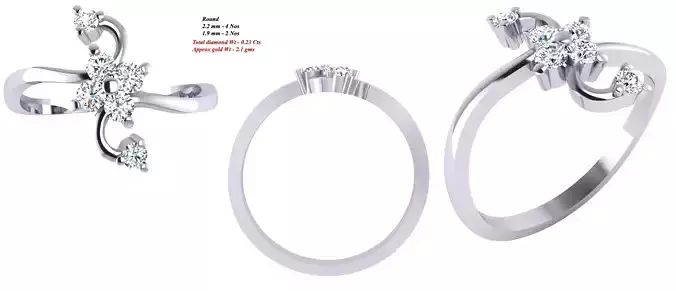 Solitaire Wedding Engagement Women Ring