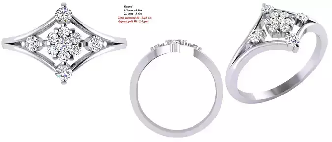 Solitaire Wedding Engagement Women Ring