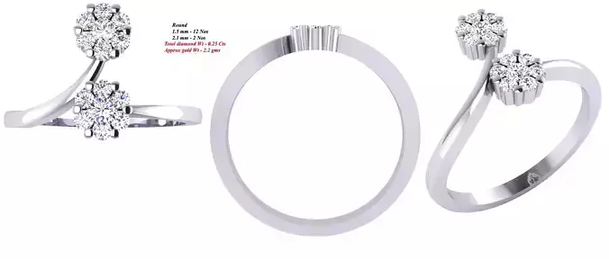 Solitaire Wedding Engagement Women Ring