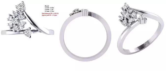 Solitaire Wedding Engagement Women Ring