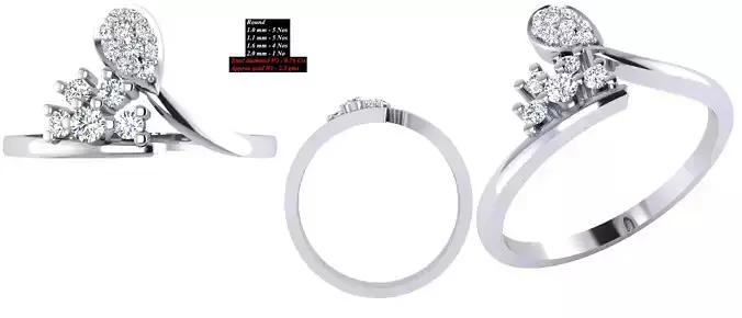 Solitaire Wedding Engagement Women Ring