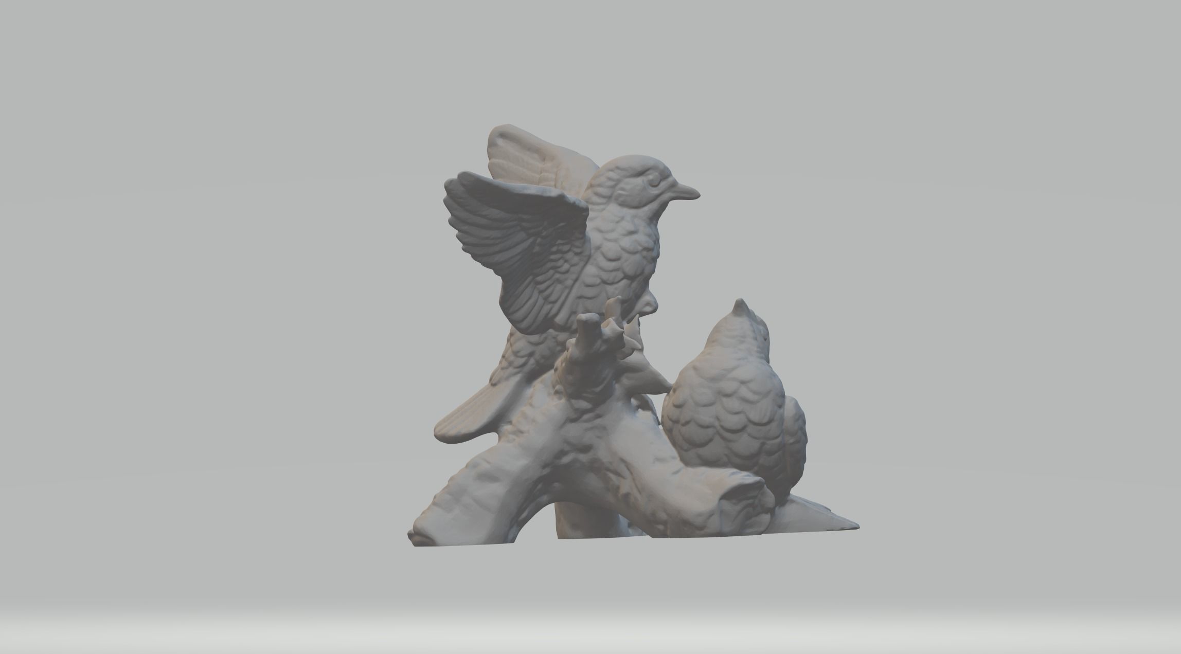 Magpie Couple 3D Model 3D print model_1
