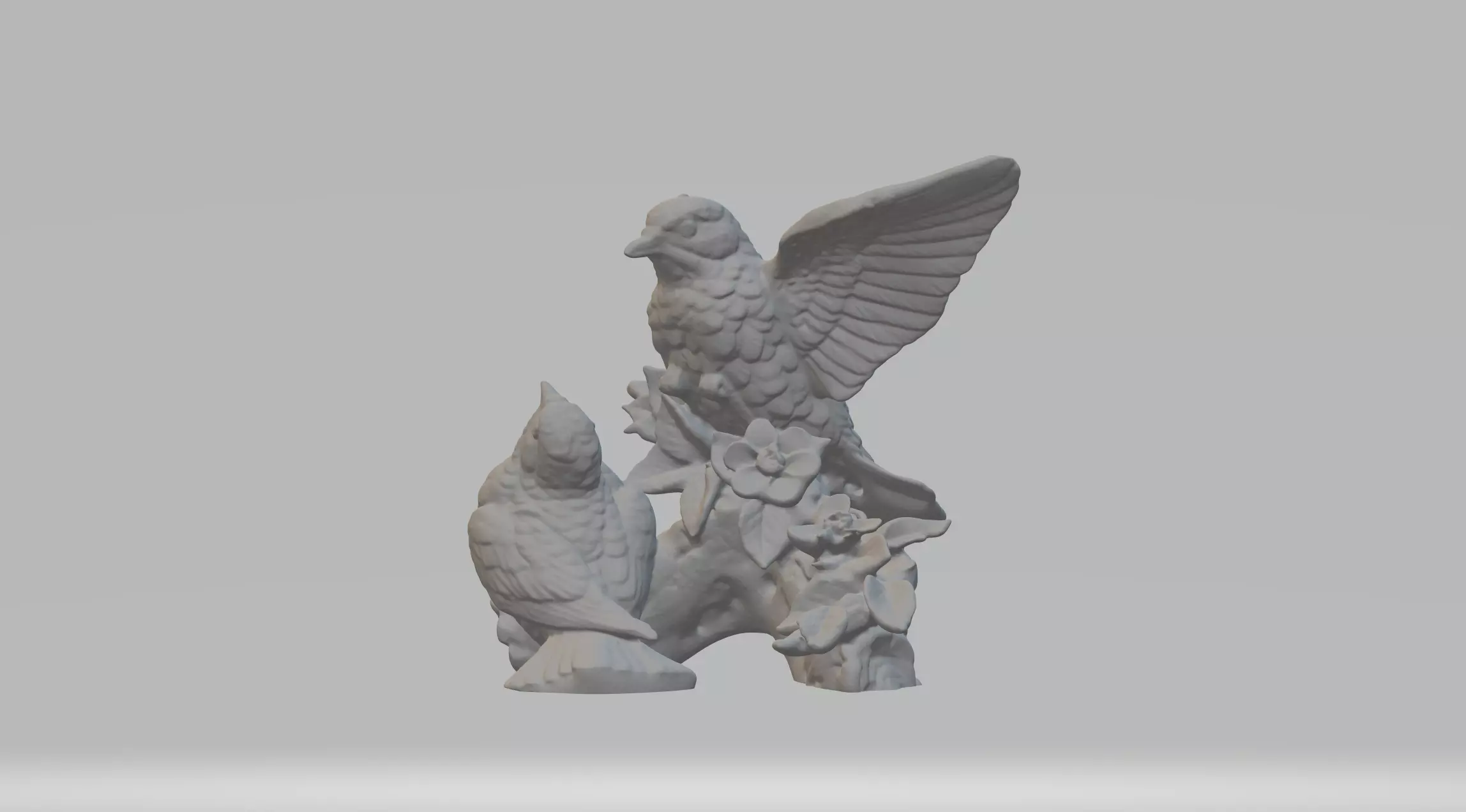 Magpie Couple 3D Model 3D print model_0