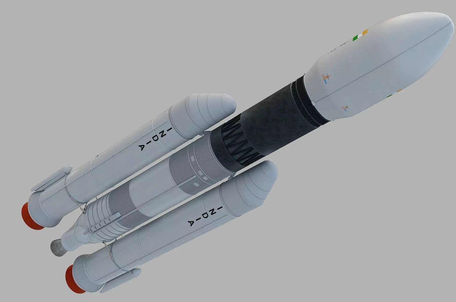 ISRO GSLV MK3 3D print model