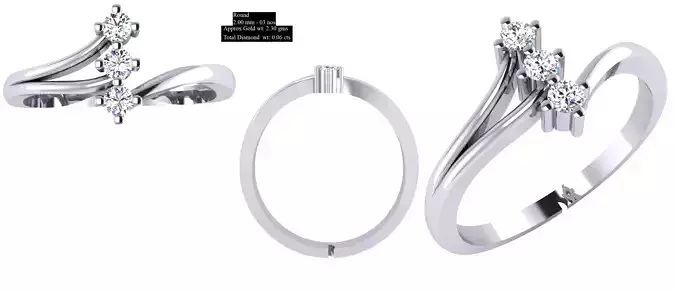 Solitaire Wedding Engagement Women Ring