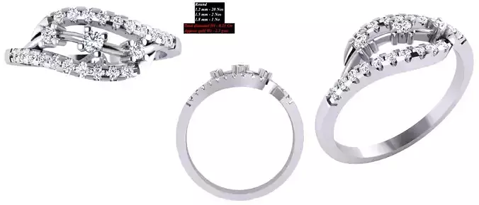 Solitaire Wedding Engagement Women Ring