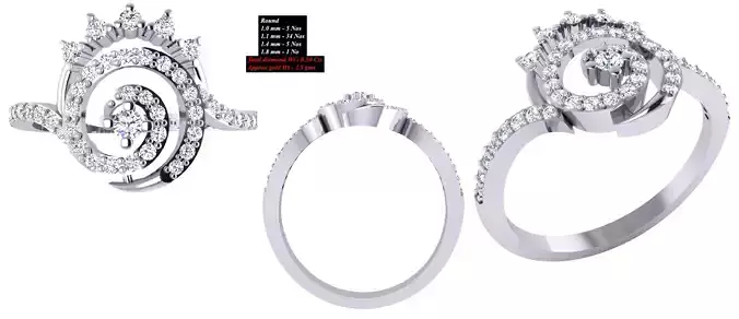 Solitaire Wedding Engagement Women Ring