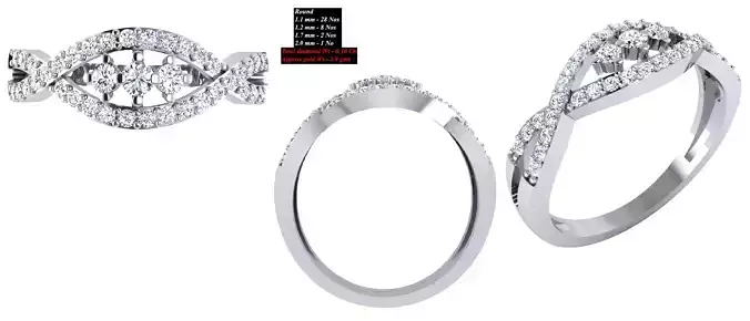 Solitaire Wedding Engagement Women Ring