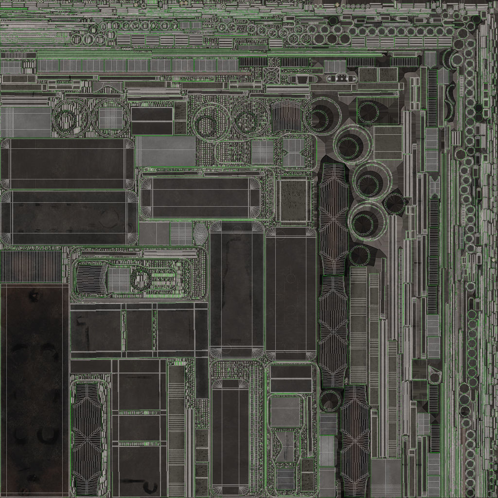 Industrial Pipes v6 Low-poly 3D model_23
