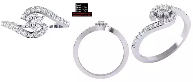 Solitaire Wedding Engagement Women Ring